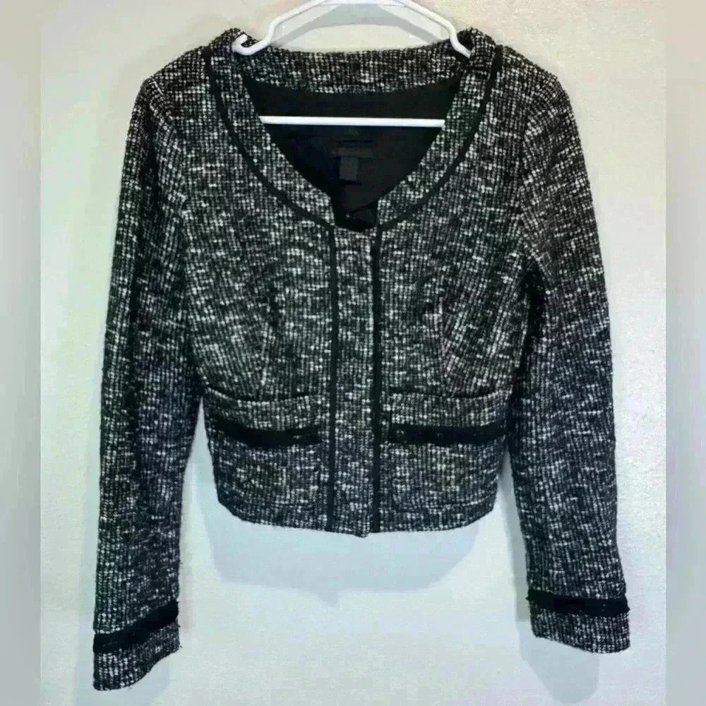 Banana Republic Women’s Vintage Italian Quality Tweed Wool Blazer Size 4